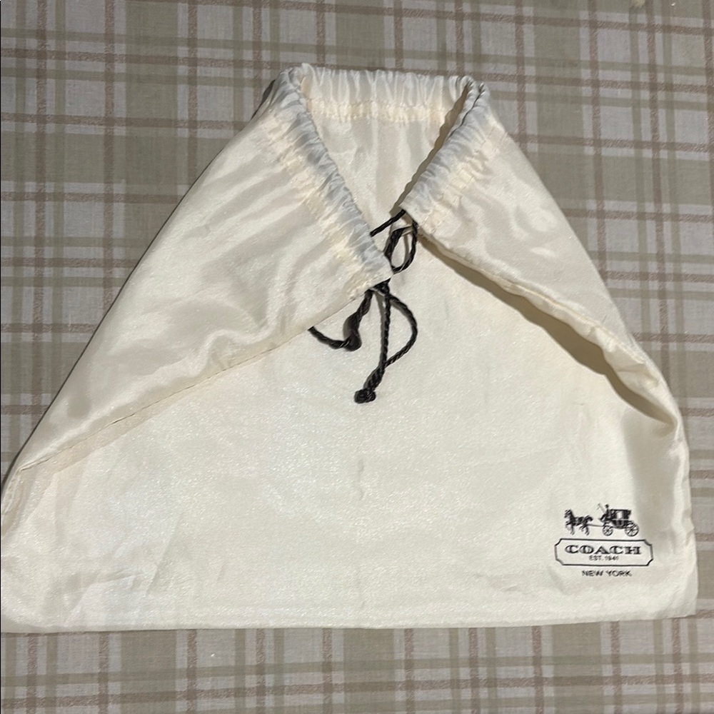 Coach Ivory Drawstring Bag